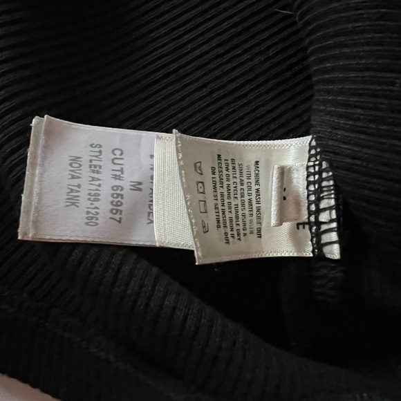 Agolde Black Ribbed Tank Top - Picture 4 of 4